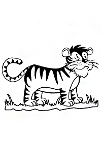 Desenhos de tigres para colorir – Página de colorir 3