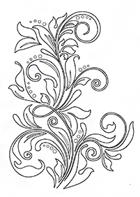 Desenhos de flores para colorir - Página de colorir 116