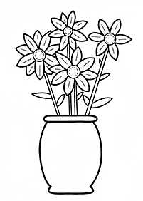 Desenhos de flores para colorir - Página de colorir 119