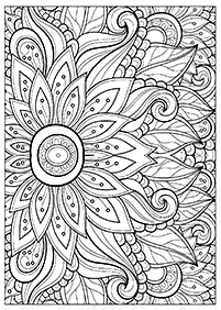 Desenhos de flores para colorir - Página de colorir 121
