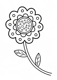 Desenhos de flores para colorir - Página de colorir 128