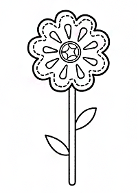 Desenhos de flores para colorir - Página de colorir 131