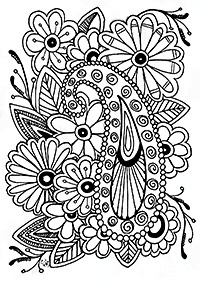 Desenhos de flores para colorir - Página de colorir 143