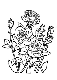 Desenhos de flores para colorir - Página de colorir 16