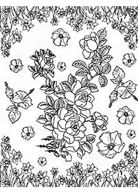 Desenhos de flores para colorir - Página de colorir 23