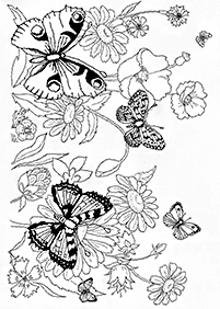 Desenhos de flores para colorir - Página de colorir 39