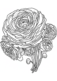 Desenhos de flores para colorir - Página de colorir 49