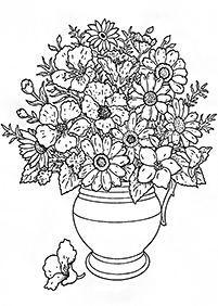 Desenhos de flores para colorir - Página de colorir 51