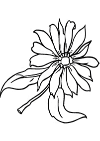 Desenhos de flores para colorir - Página de colorir 57