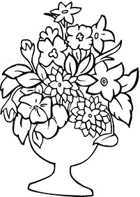 Desenhos de flores para colorir - Página de colorir 61