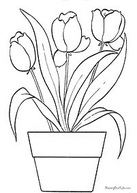 Desenhos de flores para colorir - Página de colorir 64