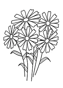Desenhos de flores para colorir - Página de colorir 8