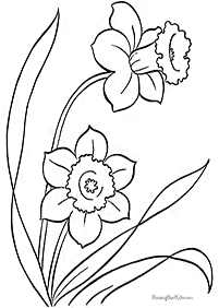 Desenhos de flores para colorir - Página de colorir 80