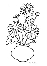 Desenhos de flores para colorir - Página de colorir 83