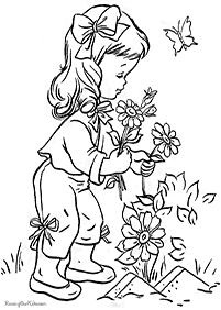 Desenhos de flores para colorir - Página de colorir 84