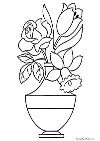 Desenhos de flores para colorir - Página de colorir 95