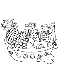 Desenhos de frutas para colorir - Página de colorir 108