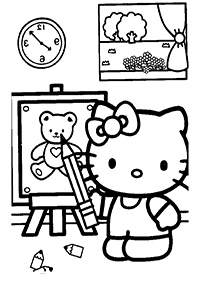 Páginas para colorir da Hello Kitty – Página de colorir 10