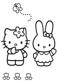 Páginas para colorir da Hello Kitty – Página de colorir 11