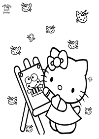 Páginas para colorir da Hello Kitty – Página de colorir 2
