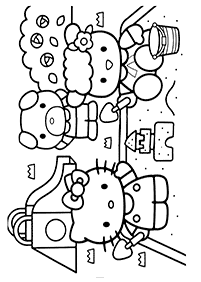 Páginas para colorir da Hello Kitty – Página de colorir 24