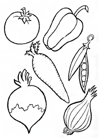 Desenhos de vegetais para colorir – Página de colorir 85