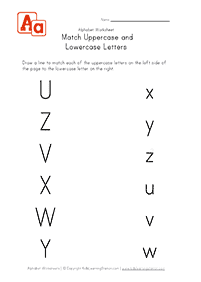 english alphabet - worksheet 34
