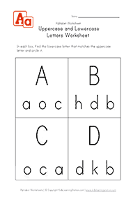 english alphabet - worksheet 35
