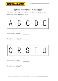 english alphabet - worksheet 42