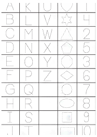 english alphabet - worksheet 77