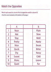 english words - worksheet 609