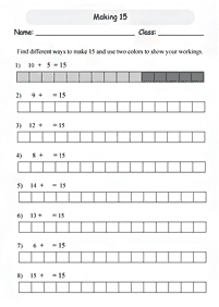 addition for kids - worksheet 5