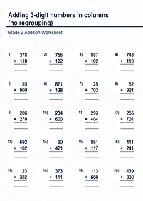 addition for kids - worksheet 51