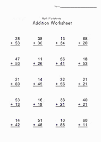 addition for kids - worksheet 78