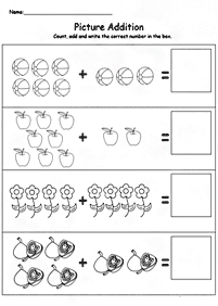 simple addition for kids - worksheet 68
