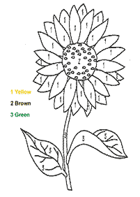 color by numbers - coloring page 12