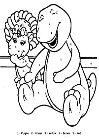 color by numbers - coloring page 13