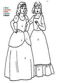 color by numbers - coloring page 14