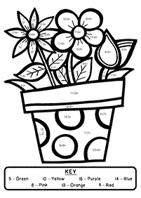 color by numbers - coloring page 15