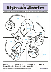 color by numbers - coloring page 151