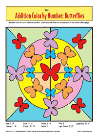 color by numbers - coloring page 155