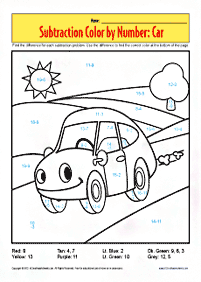 color by numbers - coloring page 163