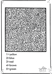 color by numbers - coloring page 172