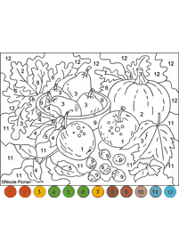 color by numbers - coloring page 176