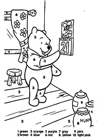 color by numbers - coloring page 31