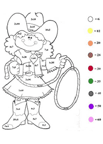 color by numbers - coloring page 32
