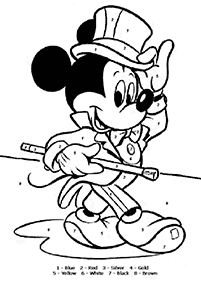 color by numbers - coloring page 33