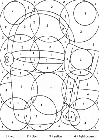 color by numbers - coloring page 38