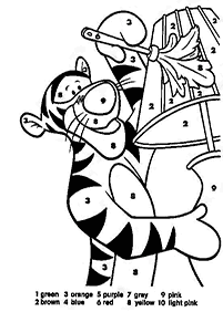 color by numbers - coloring page 45
