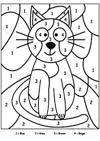 color by numbers - coloring page 46